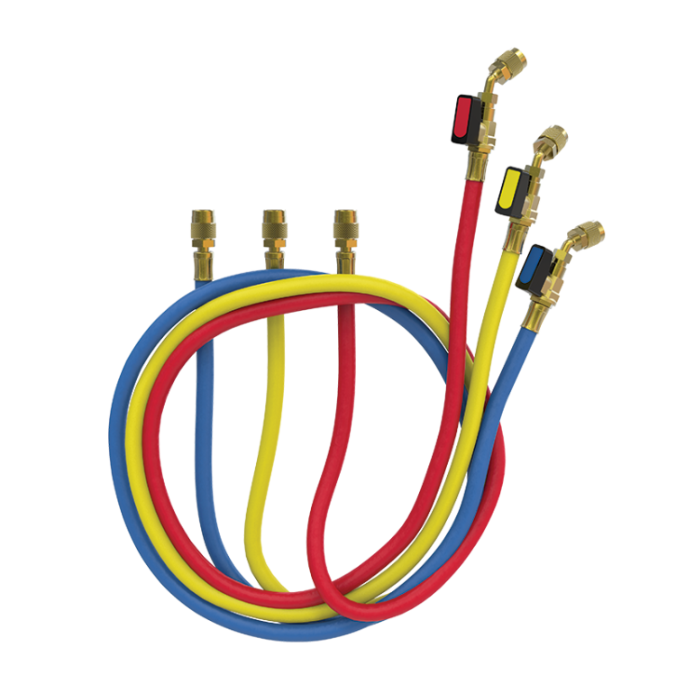 three charging lines for an analog manifold