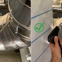 flexible probe in use